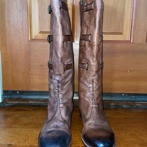 Vince Camuto Brown Lace Up Boots